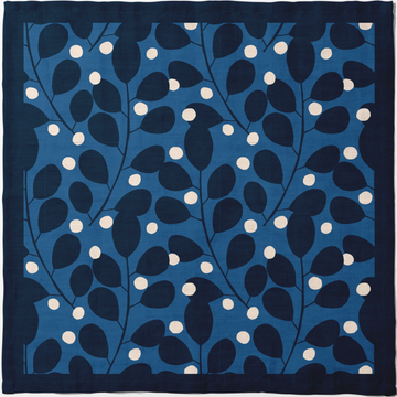 Dinner Napkin - Branches + Dots (Blue)