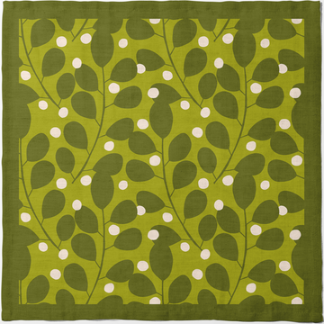 Dinner Napkin - Branches + Dots (Green)