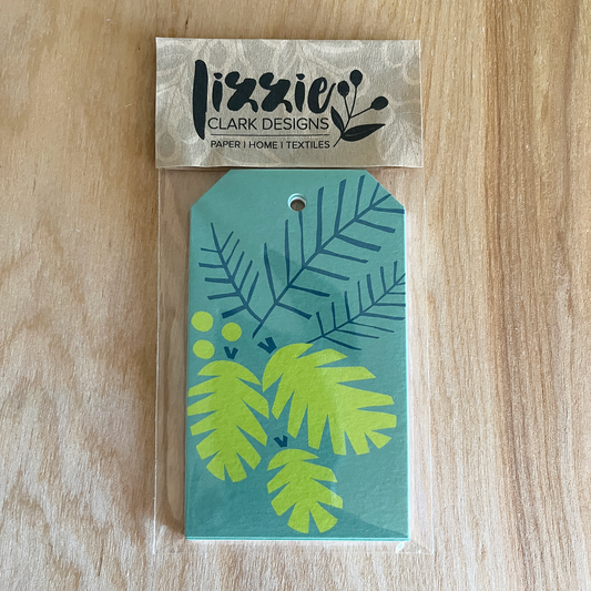 Hand-Drawn Holiday Gift Tags – Set of 4 Artistic Designs on Luxe Cotton Paper