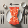 Dinner Napkin - Branches + Dots (Orange)