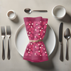 Dinner Napkin - Branches + Dots (Pink)