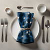 Dinner Napkin - Branches + Dots (Blue)