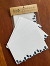 Branches + Dots Lined Recipe & Note Cards – 4x6 Modern Hand-Drawn Stationery, Eco-Friendly Set of 10
