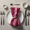 Dinner Napkin - Branches + Dots (Pink)