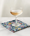 Cocktail Napkin - Button Flowers (Blue)