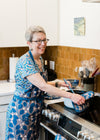 Branches + Dots Apron – Modern Organic Cotton Apron with Pockets