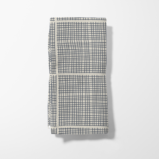 Dinner Napkin - Hatch (Grey + Cream)