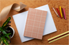 Red Hatch Journal – Softcover Dot Grid Notebook with Hand-Drawn Cover, Recycled Paper, and School-Building Mission