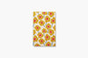 Mod Flowers Yellow Journal – Softcover Dot Grid Notebook with Hand-Drawn Floral Cover, Recycled Paper, and School-Building Mission