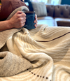 PRE-ORDER! — Knit Throw Blanket | Concentric Ovals