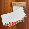 Rose Hips Lined Recipe & Note Cards – 4x6 Hand-Drawn Floral Stationery, Eco-Friendly Set of 10