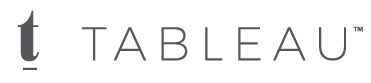 Tableau logo in black and white on a white background