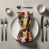 Dinner Napkin - Button Flower (Yellow)
