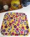 Yellow Button Flower Birch Tray – Handmade Sustainable Art Tray