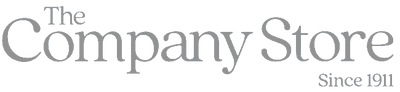 Text 'The Company Store' in gray on a white background