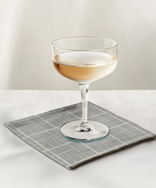Cocktail Napkin - Hatch (Grey + Cream)