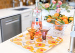 Mod Flower Yellow Birch Tray – Hand-Drawn Sustainable Decor