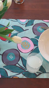 Table Runner - Button Flowers (Blue)