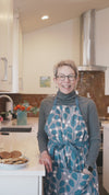 Branches + Dots Apron – Modern Organic Cotton Apron with Pockets