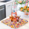 Yellow Button Flower Birch Tray – Handmade Sustainable Art Tray