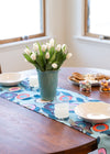 Table Runner - Button Flowers (Blue)