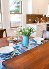 Table Runner - Button Flowers (Blue)