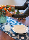 Table Runner - Mod Flowers (Grey)