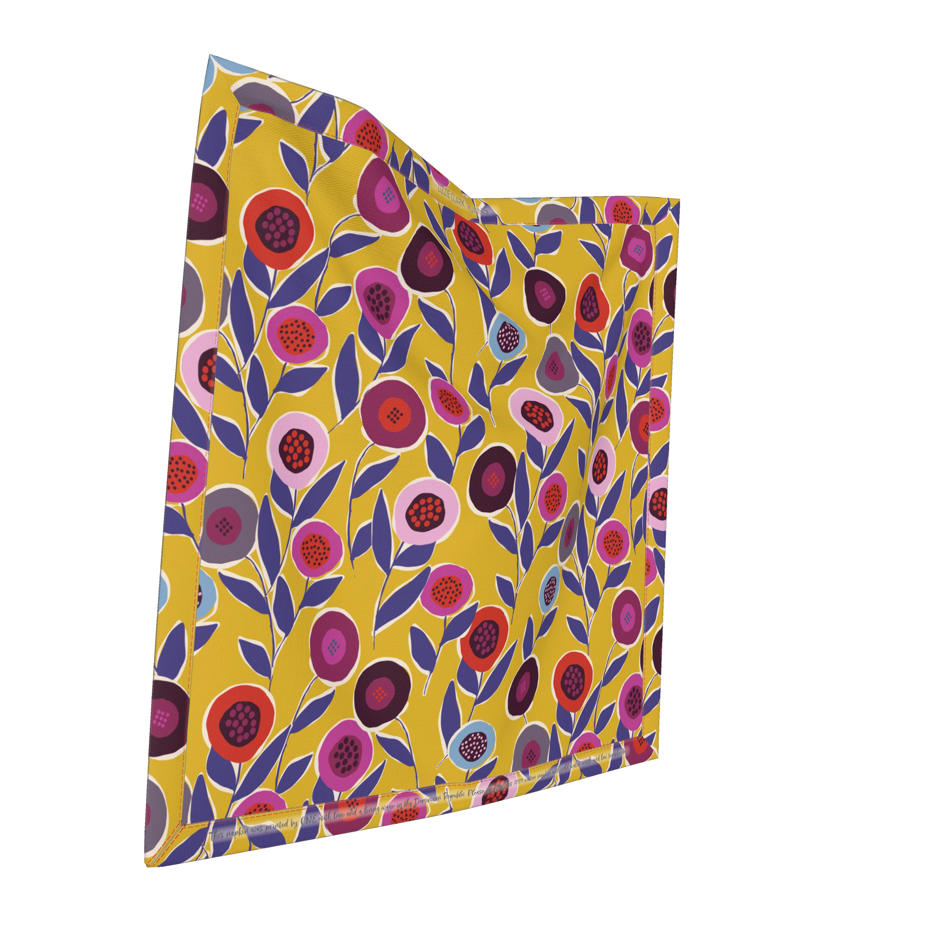 Yellow Button Flowers Napkin