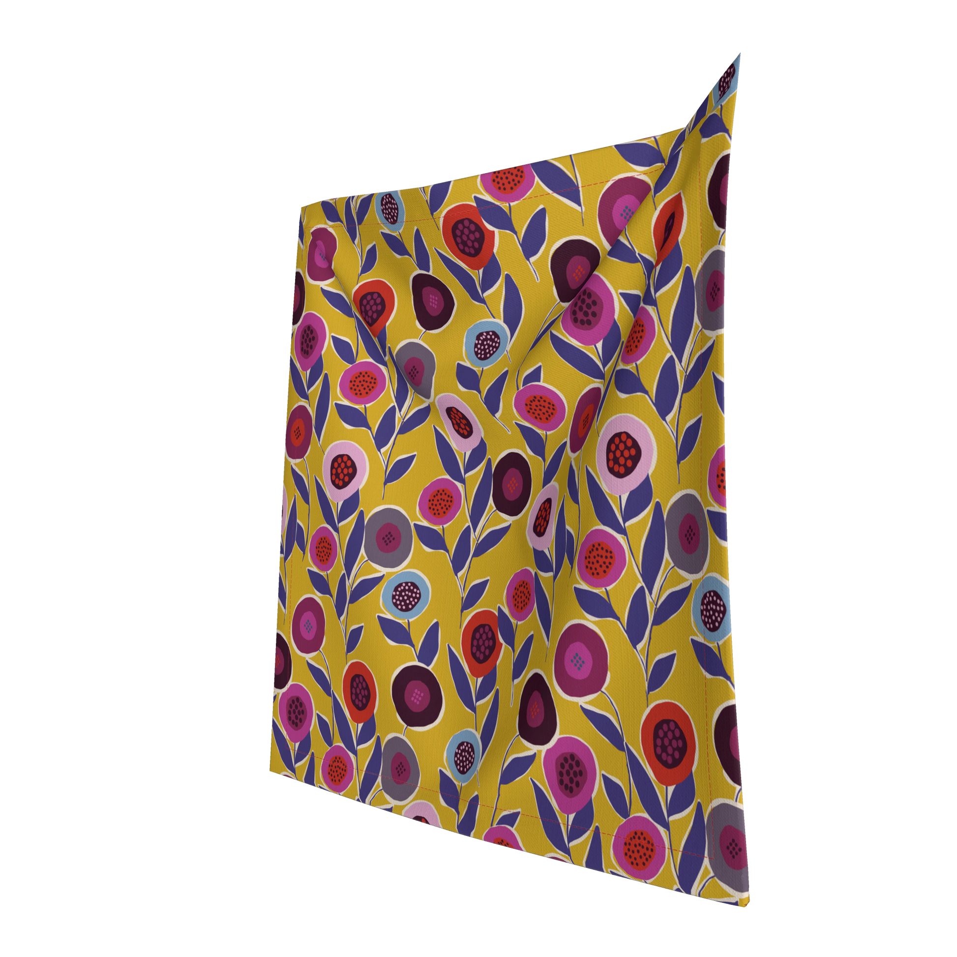 Yellow Button Flowers Napkin