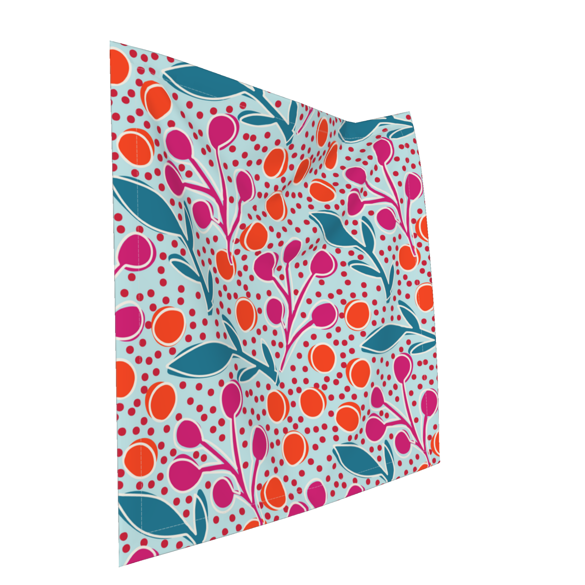 Dinner Napkin Branches + Leaves - Light Blue 